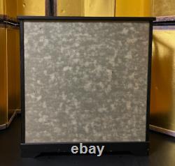 Vintage Japanese Display Glass Case Wood Frame Doll Geisha H17.8 W16.4in