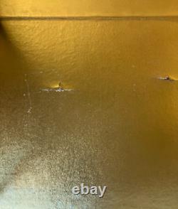 Vintage Japanese Display Glass Case Wood Frame Doll Geisha H17.8 W16.4in