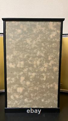 Vintage Japanese Display Glass Case Wood Frame Doll Geisha H19 W12in