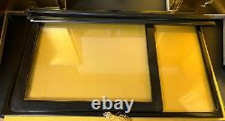 Vintage Japanese Display Glass Case Wood Frame Doll Geisha H19 W12in