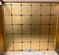 Vintage Japanese Display Glass Case Wood Frame Doll Geisha H19 W19.6 in
