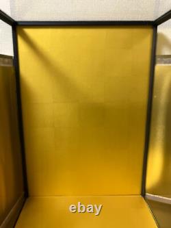 Vintage Japanese Display Glass Case Wood Frame Doll Geisha H20.8 W15in