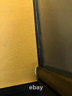 Vintage Japanese Display Glass Case Wood Frame Doll Geisha H20.8 W15in