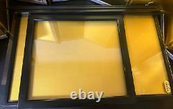 Vintage Japanese Display Glass Case Wood Frame Doll Geisha H20.9 W12.6in