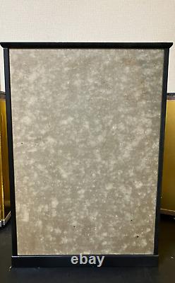 Vintage Japanese Display Glass Case Wood Frame Doll Geisha H21.2 W14.9in