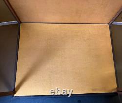 Vintage Japanese Display Glass Case Wood Frame Doll Geisha H21.2 W15.1in