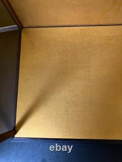 Vintage Japanese Display Glass Case Wood Frame Doll Geisha H21.2 W15.1in