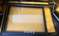 Vintage Japanese Display Glass Case Wood Frame Doll Geisha H21.2 W15.1in