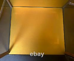 Vintage Japanese Display Glass Case Wood Frame Doll Geisha H21.4 W12.7 in
