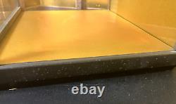 Vintage Japanese Display Glass Case Wood Frame Doll Geisha H21.4 W12.7 in