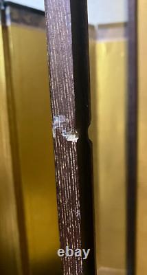 Vintage Japanese Display Glass Case Wood Frame Doll Geisha H21.4 W12.9in