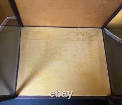 Vintage Japanese Display Glass Case Wood Frame Doll Geisha H21.4 W12.9in