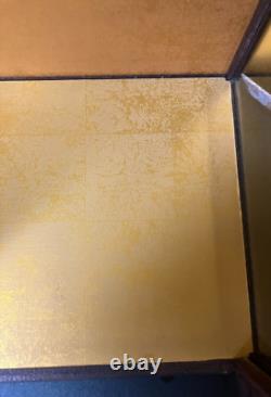 Vintage Japanese Display Glass Case Wood Frame Doll Geisha H21.4 W12.9in