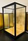 Vintage Japanese Display Glass Case Wood Frame Doll Geisha H21.8 W15.3in