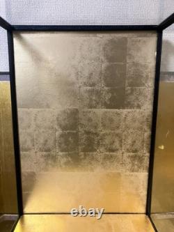Vintage Japanese Display Glass Case Wood Frame Doll Geisha H21.8 W15.3in