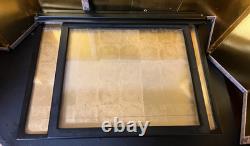 Vintage Japanese Display Glass Case Wood Frame Doll Geisha H21.8 W15.3in