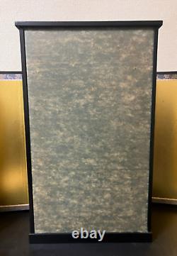 Vintage Japanese Display Glass Case Wood Frame Doll Geisha H21 W12.7in