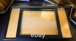 Vintage Japanese Display Glass Case Wood Frame Doll Geisha H21 W12.7in