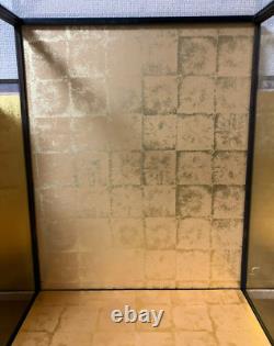 Vintage Japanese Display Glass Case Wood Frame Doll Geisha H21 W16.5in