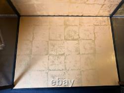 Vintage Japanese Display Glass Case Wood Frame Doll Geisha H21 W16.5in