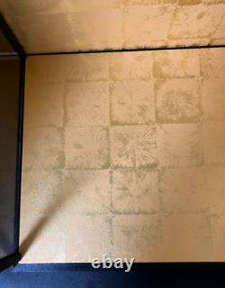 Vintage Japanese Display Glass Case Wood Frame Doll Geisha H21 W16.5in