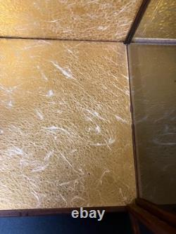 Vintage Japanese Display Glass Case Wood Frame Doll Geisha H23.3 W14.4in