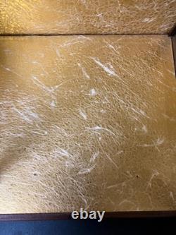 Vintage Japanese Display Glass Case Wood Frame Doll Geisha H23.3 W14.4in