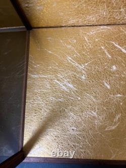 Vintage Japanese Display Glass Case Wood Frame Doll Geisha H23.3 W14.4in