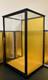 Vintage Japanese Display Glass Case Wood Frame Doll Geisha H24.2 W15.3in