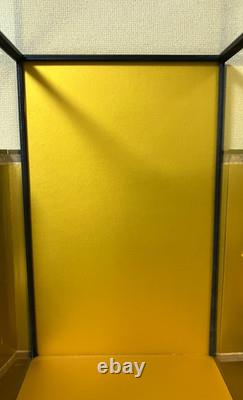 Vintage Japanese Display Glass Case Wood Frame Doll Geisha H24.2 W15.3in