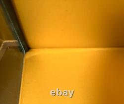 Vintage Japanese Display Glass Case Wood Frame Doll Geisha H24.2 W15.3in