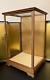 Vintage Japanese Doll Display Glass Case Geisha Wood Frame Brown H20.4 W13.3 In