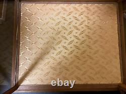 Vintage Japanese Doll Display Glass Case Geisha Wood Frame Brown H20.4 W13.3 in