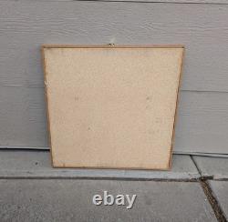 Vintage Large Oak Wood Glass Front Shadow Box Display Case Showcase Cabinet F63