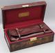 Vintage Leica R3 Aztec Amatl Display Case Wood Box With Soft Leather Pouch