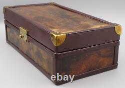 Vintage Leica R3 Aztec Amatl Display Case Wood Box with Soft Leather Pouch