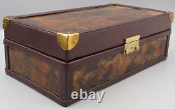 Vintage Leica R3 Aztec Amatl Display Case Wood Box with Soft Leather Pouch