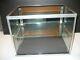 Vintage Mid Century Modern Chrome Glass Wood Counter Top Retail Display Case