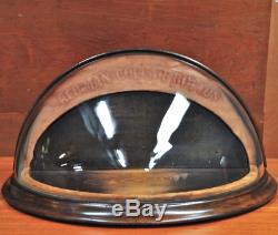 Vintage Mercantile Glass Wood Display Case Victorian Mercantile 1900's RARE
