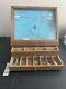 Vintage Millers Forge Advert Wood Display Tool Case With Assorted Instruments