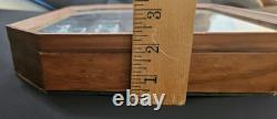 Vintage NFL Mini Helmet Coffee Mug Collection (27) with Wood Display Case B-8