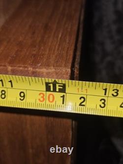 Vintage OAK 3 DRAWER DISPLAY CABINET Knives Coins Jewelry Collectables