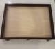 Vintage Oak Wood Display Case Shadow Box Pins Medals Trinket /keys 18x24x2