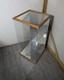 Vintage Oak Wood & Glass Counter Showcase Display Case Cabinet Vitrine Mirror A
