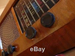 Vintage PYE P35 1950 Quality Large Wood Case Valve Radio, Display FAB RETRO