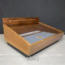 Vintage Parker 75 Sterling Silver Pen Wood/Glass Store Display Case withKey Rare