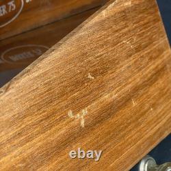 Vintage Parker 75 Sterling Silver Pen Wood/Glass Store Display Case withKey Rare