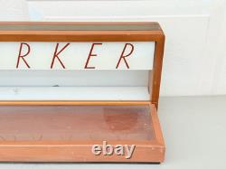 Vintage Parker Pen Wood & Glass No. 318 Display Case By Ressinger, Ferrill & Co
