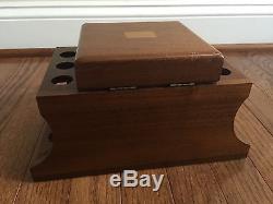 Vintage Pipe Lot+Wood Display Case Holder meerschaum marxman kaywoodie peterson