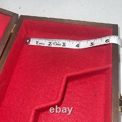 Vintage Pistol Lined Presentation Display Case Colt Remington